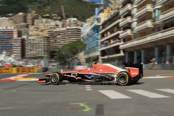 World © 2013 Octane Photographic Ltd. F1 Monaco GP, Monte Carlo -Thursday 23rd May 2013 - Practice 1. Marussia - Max Chilton. Digital Ref : 0692lw1d7046