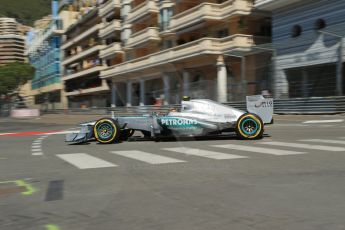 World © 2013 Octane Photographic Ltd. F1 Monaco GP, Monte Carlo -Thursday 23rd May 2013 - Practice 1. Mercedes AMG Petronas F1 W04 – Lewis Hamilton. Digital Ref : 0692lw1d7075