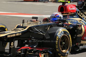 World © 2013 Octane Photographic Ltd. F1 Monaco GP, Monte Carlo -Thursday 23rd May 2013 - Practice 1. Lotus F1 Team - E21- Romain Grosjean. Digital Ref : 0692lw1d7220