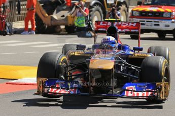 World © 2013 Octane Photographic Ltd. F1 Monaco GP, Monte Carlo -Thursday 23rd May 2013 - Practice 1. Scuderia Toro Rosso STR8 - Daniel Ricciardo. Digital Ref : 0692lw1d7227