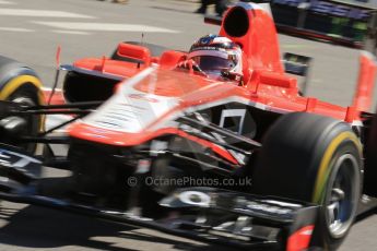 World © 2013 Octane Photographic Ltd. F1 Monaco GP, Monte Carlo -Thursday 23rd May 2013 - Practice 1. Marussia F1 Team MR02 - Max Chilton. Digital Ref : 0692lw1d7319