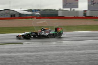 World © Octane Photographic Ltd. Saturday 5th July 2014. British GP, Silverstone, UK - Formula 1 Practice 3. Sahara Force India VJM07 – Nico Hulkenburg. Digital Ref : 1017LB1D2812