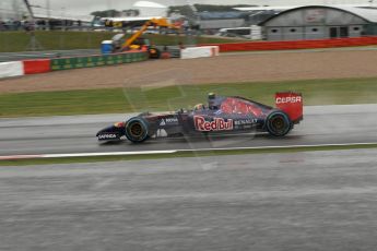World © Octane Photographic Ltd. Saturday 5th July 2014. British GP, Silverstone, UK - Formula 1 Practice 3. Scuderia Toro Rosso STR 9 – Daniil Kvyat. Digital Ref: 1017LB1D2886