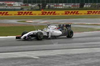 World © Octane Photographic Ltd. Saturday 5th July 2014. British GP, Silverstone, UK - Formula 1 Practice 3. Williams Martini Racing FW36 – Felipe Massa. Digital Ref: 1017LB1D2894