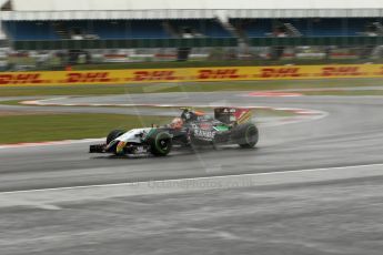World © Octane Photographic Ltd. Saturday 5th July 2014. British GP, Silverstone, UK - Formula 1 Practice 3. Sahara Force India VJM07 – Sergio Perez. Digital Ref: 1017LB1D2907