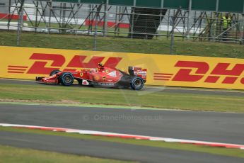 World © Octane Photographic Ltd. Saturday 5th July 2014. British GP, Silverstone, UK - Formula 1 Practice 3. Scuderia Ferrari F14T – Kimi Raikkonen. Digital Ref: 1017LB1D8807