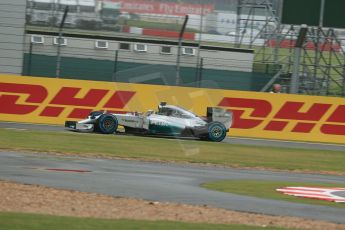 World © Octane Photographic Ltd. Saturday 5th July 2014. British GP, Silverstone, UK - Formula 1 Practice 3. Mercedes AMG Petronas F1 W05 Hybrid – Lewis Hamilton. Digital Ref: 1017LB1D8838
