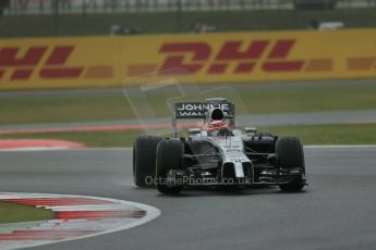 World © Octane Photographic Ltd. Saturday 5th July 2014. British GP, Silverstone, UK - Formula 1 Practice 3. McLaren Mercedes MP4/29 - Jenson Button. Digital Ref: 1017LB1D9162