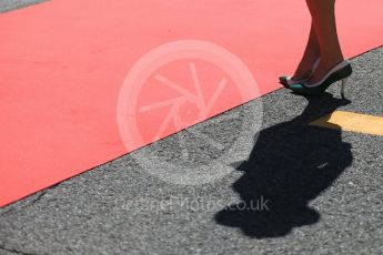 World © Octane Photographic Ltd. Grid girls. Sunday 6th September 2015, F1 Italian GP Drivers’ Parade, Monza, Italy. Digital Ref: 1418LB5D9066