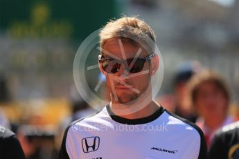 World © Octane Photographic Ltd. McLaren Honda MP4/30 - Jenson Button. Sunday 6th September 2015, F1 Italian GP Drivers’ Parade, Monza, Italy. Digital Ref: 1418LB5D9099
