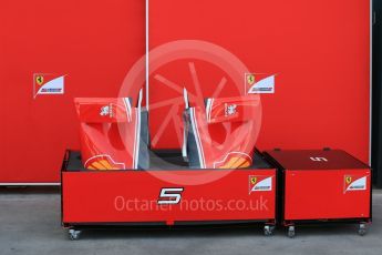 World © Octane Photographic Ltd. Scuderia Ferrari SF16-H – Sebastian Vettel garage still in setup. Wednesday 16th March 2016, F1 Australian GP, Melbourne, Albert Park, Australia. Digital Ref : 1513LB1D9546
