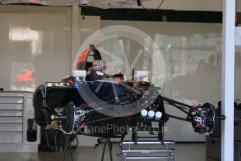 World © Octane Photographic Ltd. Manor Racing garage in setup stage. Wednesday 16th March 2016, F1 Australian GP, Melbourne, Albert Park, Australia. Digital Ref : 1513LB1D9574