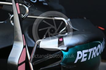 World © Octane Photographic Ltd. Mercedes AMG Petronas W07 Hybrid side pods. Wednesday 16th March 2016, F1 Australian GP, Melbourne, Albert Park, Australia. Digital Ref : 1513LB1D9588