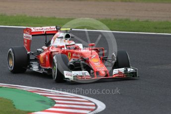 World © Octane Photographic Ltd. Scuderia Ferrari SF16-H – Kimi Raikkonen. Friday 7th October 2016, F1 Japanese GP - Practice 2, Suzuka Circuit, Suzuka, Japan. Digital Ref : 1729LB1D4493