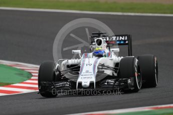 World © Octane Photographic Ltd. Williams Martini Racing, Williams Mercedes FW38 – Felipe Massa. Friday 7th October 2016, F1 Japanese GP - Practice 2, Suzuka Circuit, Suzuka, Japan. Digital Ref : 1729LB1D4632