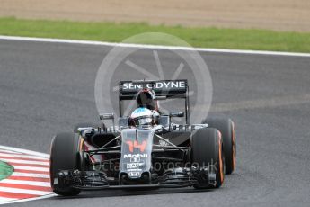 World © Octane Photographic Ltd. McLaren Honda MP4-31 – Fernando Alonso. Friday 7th October 2016, F1 Japanese GP - Practice 2, Suzuka Circuit, Suzuka, Japan. Digital Ref : 1729LB1D4671