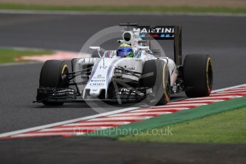 World © Octane Photographic Ltd. Williams Martini Racing, Williams Mercedes FW38 – Felipe Massa. Friday 7th October 2016, F1 Japanese GP - Practice 2, Suzuka Circuit, Suzuka, Japan. Digital Ref : 1729LB1D4863