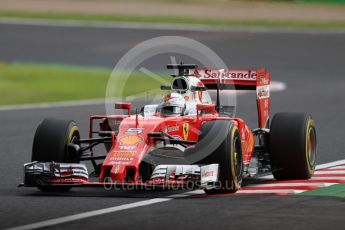 World © Octane Photographic Ltd. Scuderia Ferrari SF16-H – Sebastian Vettel. Friday 7th October 2016, F1 Japanese GP - Practice 2, Suzuka Circuit, Suzuka, Japan. Digital Ref : 1729LB1D4923