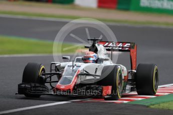World © Octane Photographic Ltd. Haas F1 Team VF-16 – Romain Grosjean. Friday 7th October 2016, F1 Japanese GP - Practice 2, Suzuka Circuit, Suzuka, Japan. Digital Ref : 1729LB1D5057