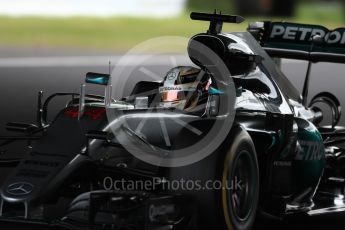 World © Octane Photographic Ltd. Mercedes AMG Petronas W07 Hybrid – Lewis Hamilton. Friday 7th October 2016, F1 Japanese GP - Practice 2. Suzuka Circuit, Suzuka, Japan. Digital Ref : 1729LB1D5073