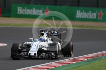 World © Octane Photographic Ltd. Williams Martini Racing, Williams Mercedes FW38 – Felipe Massa. Friday 7th October 2016, F1 Japanese GP - Practice 2, Suzuka Circuit, Suzuka, Japan. Digital Ref : 1729LB1D5323