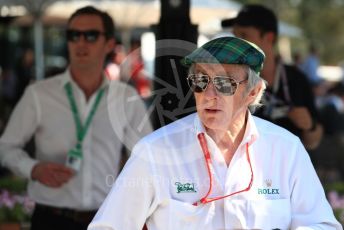 World © Octane Photographic Ltd. Formula 1 - Australian GP - Paddock. Sir Jackie Stewart. Albert Park, Melbourne, Australia. Sunday 17th March 2019