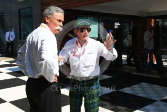 World © Octane Photographic Ltd. Formula 1 - Australian GP - Paddock. Chase Carey - Chief Executive Officer of the Formula One Group and Sir Jackie Stewart. Albert Park, Melbourne, Australia. Sunday 17th March 2019