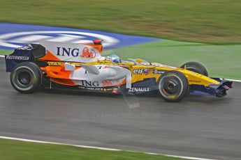 World © Octane Photographic Ltd. Italian GP, Monza, Formula 1 Practice 1. Friday 12th September 2008. Fernando Alonso, ING Renault F1 Team R28. Digital Ref : 0842cb401d0001