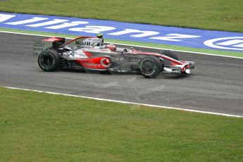 World © Octane Photographic Ltd. Italian GP, Monza, Formula 1 Practice 1. Friday 12th September 2008. Heikki Kovalainen, Vodafone McLaren Mercedes MP4-23. Digital Ref : 0842cb401d0021