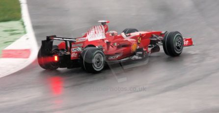 World © Octane Photographic Ltd. Italian GP, Monza, Formula 1 Practice 1. Friday 12th September 2008. Kimi Raikkonen, Scuderia Ferrari Marlboro F2008. Digital Ref : 0842cb401d0025