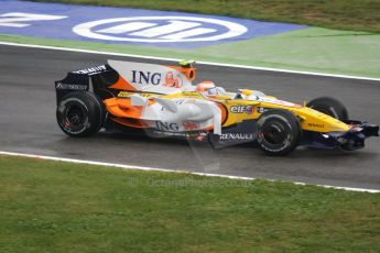 World © Octane Photographic Ltd. Italian GP, Monza, Formula 1 Practice 1. Friday 12th September 2008. Nelson Piquet, Jr., ING Renault F1 Team R28. Digital Ref : 0842cb401d0035