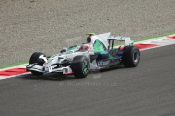 World © Octane Photographic Ltd. Italian GP, Monza, Formula 1 Practice 2. Friday 12th September 2008. Rubens Barrichello, Honda Racing F1 Team RA108. Digital Ref : 0843cb40d0003