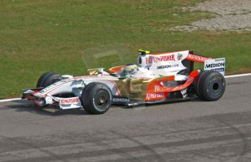 World © Octane Photographic Ltd. Italian GP, Monza, Formula 1 Practice 2. Friday 12th September 2008. Giancarlo Fisichella, Force India Formula One Team VJM-01. Digital Ref : 0843cb40d0008