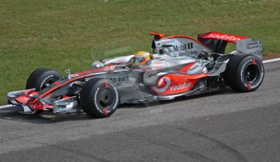 World © Octane Photographic Ltd. Italian GP, Monza, Formula 1 Practice 2. Friday 12th September 2008. Lewis Hamilton, Vodafone McLaren Mercedes MP4-23. Digital Ref : 0843cb40d0016