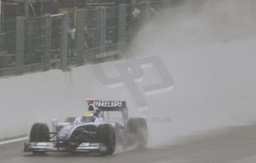 World © Octane Photographic. Belgian GP - Spa Francorchamps, Practice 1, 28th August 2009. AT&T Williams FW31 - Nico Rosberg. Digital Ref :