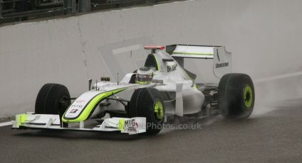 World © Octane Photographic. Belgian GP - Spa Francorchamps, Practice 1, 28th August 2009. Brawn BGP001 - Jenson Button. Digital Ref :