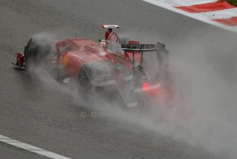 World © Octane Photographic. Belgian GP - Spa Francorchamps, Practice 1, 28th August 2009. Luca Badoer, Ferrari F60. Digital Ref :