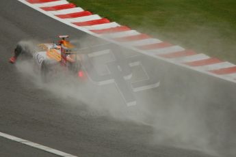 World © Octane Photographic. Belgian GP - Spa Francorchamps, Practice 1, 28th August 2009. Fernando Alonso, Renault R29. Digital Ref :