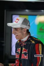 World © Octane Photographic. Belgian GP - Spa Francorchamps, Pitlane, 27th August 2009. Sebastien Buemi, Toro Rosso STR4. Digital Ref :