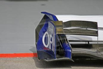 World © Octane Photographic. Belgian GP - Spa Francorchamps, Pitlane, 27th August 2009. AT&T Williams FW31 front wing endplate detail. Digital Ref :