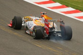 World © Octane Photographic. Belgian GP - Spa Francorchamps, Practice 1, 28th August 2009. Fernando Alonso, Renault R29. Digital Ref :