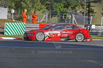 World © Octane Photographic Ltd. 2009. German Touring Cars (DTM) – Brands Hatch, UK. Mike Rockenfeller - Team Rosberg - Audi A4 DTM 2008. 5th September 2009. Digital Ref : 0054CB1D0114