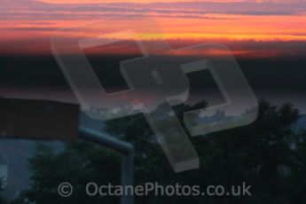 © Octane Photographic 2009. Le Mans 24hour 2009. Misty sunrise on The Sunday morning. Digital ref: LM09_008