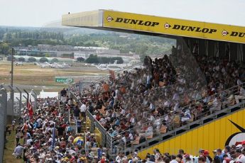 © Octane Photographic 2009. Le Mans 24hour 2009. Dunlop Grandstand just before the start.