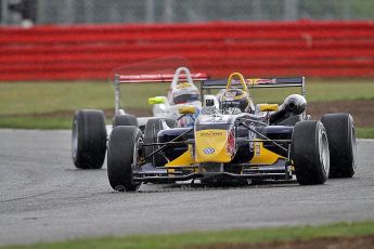© Octane Photographic 2010. British F3 – Silverstone - Bridge circuit .  Jean-Eric Vergne, James Calado - Carlin. 14th August 2010. Digital Ref : 0051CB7D0437