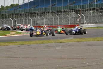 © Octane Photographic 2010. British F3 – Silverstone - Bridge circuit . Jean-Eric Vergne leads from lap 1. 15th August 2010. Digital Ref : 0051CB7D1853
