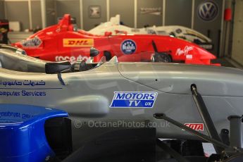 © Octane Photographic 2010. British F3 – Silverstone - Bridge circuit . T-Sport garage, Menasheh idafar, James Cole, Alex Brundle. . 15th August 2010. Digital Ref : 0051CB5D3916