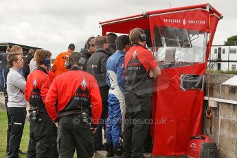 © Octane Photographic 2010. British F3 – Thruxton . Raikkonen Robertson pitwall. 7th August 2010. Digital Ref : CB1D8210