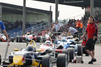 © Octane Photographic 2010. British F3 – Thruxton . Starting grid. 8th August 2010. Digital Ref : CB1D9378