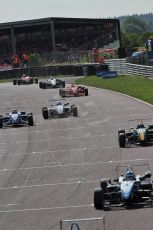 © Octane Photographic 2010. British F3 – Thruxton . Lap 2 across the line. 8th August 2010. Digital Ref : CB7D8680